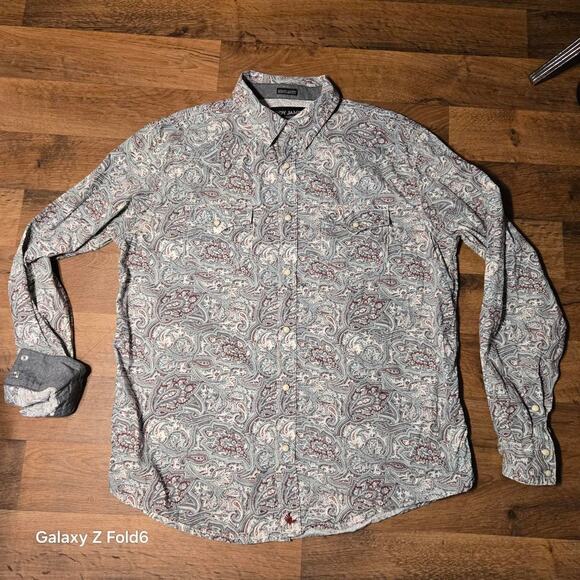 Cody James paisley snap button down size large - Picture 1 of 8
